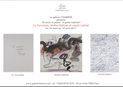 Cy Twombly – Walter Stöhrer – László Lakner